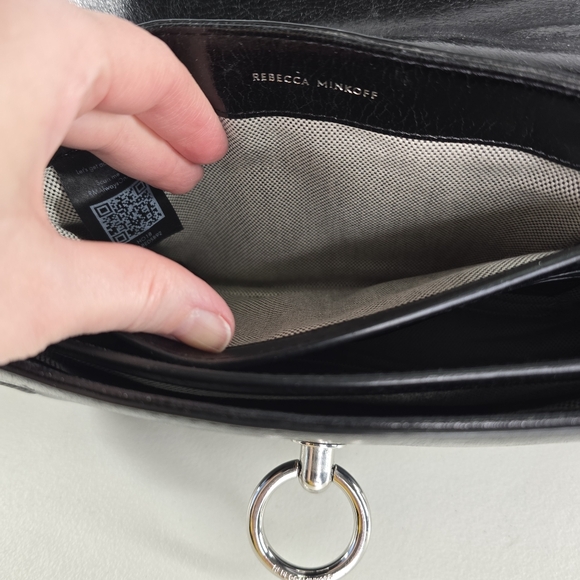 Rebecca Minkoff Jean Convertible Smooth Leather Backpack Black - Picture 8 of 12